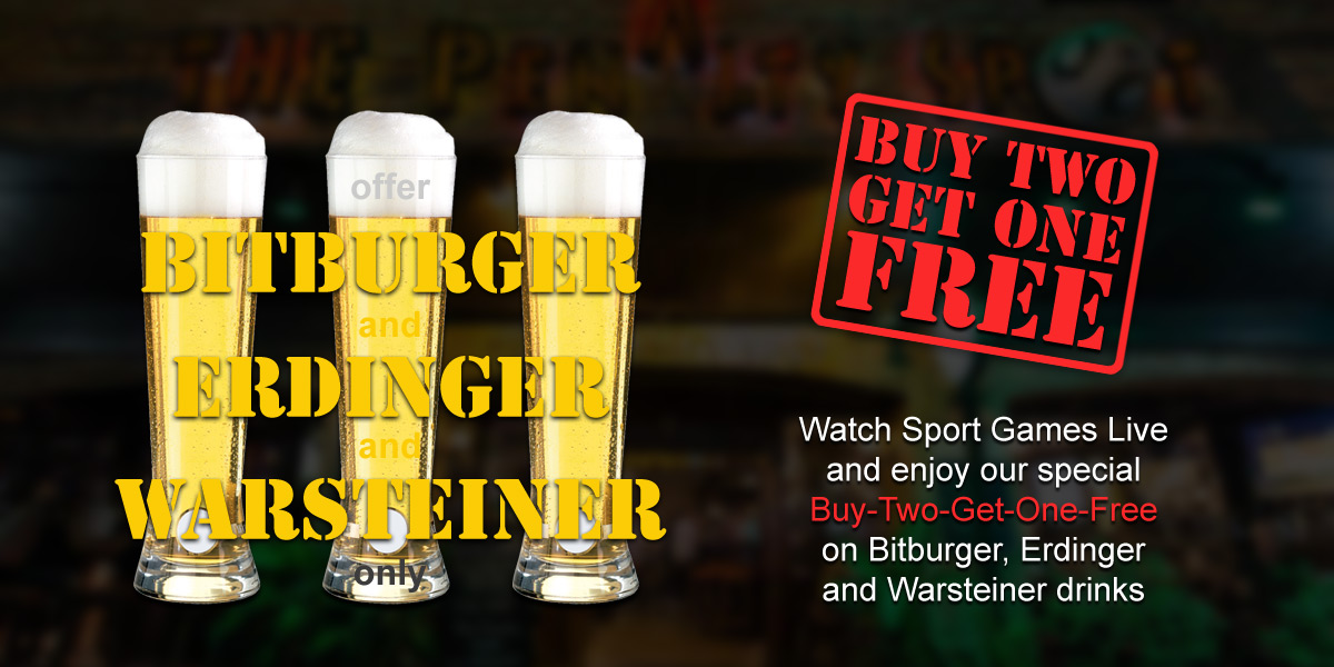 watch sport games live and enjoy our special buy-two-get-one